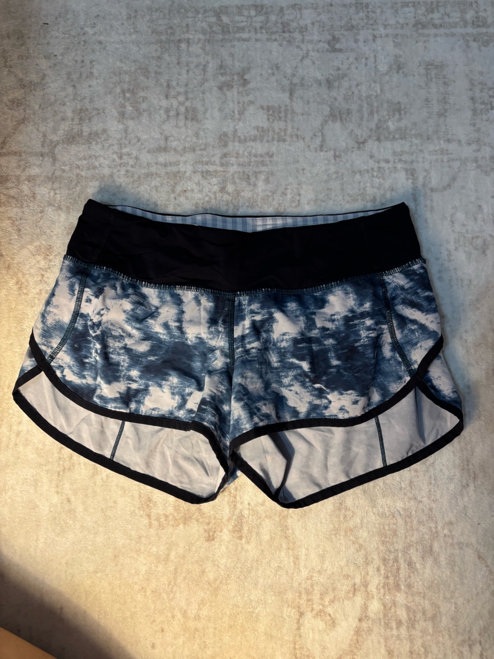 Lululemon Blue Tie-Dye Shorts